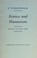 Cover of: Science and humanism