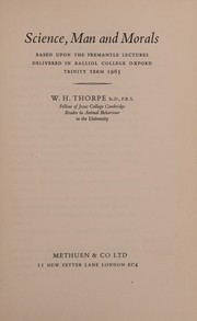 Cover of: Science, man and morals