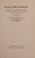 Cover of: Science, man and morals