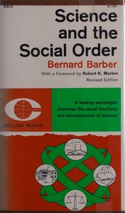 cover of Science and the social order