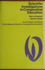 Front cover of Scientific investigations in comparative education by Max A. Eckstein
