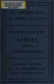 Cover of: The Second book of Samuel