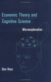 Cover of: Economic Theory and Cognitive Science by Don Ross