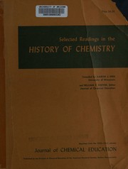 Cover of: Selected readings in the history of chemistry.