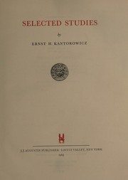 Cover of: Selected Studies