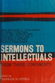 Cover of: Sermons to intellectuals from three continents