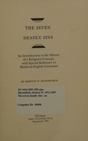 The seven deadly sins by Morton W. Bloomfield