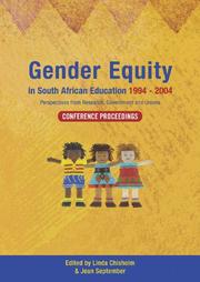 Cover of: Gender Equity in South African Education 1994-2004: Conference Proceedings