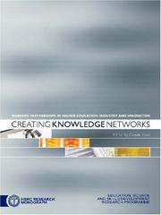 Cover of: Creating Knowledge Networks (Working Partnerships series)