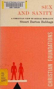 Front cover of Sex and sanity by Stuart Barton Babbage