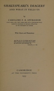 Cover of Shakespeares Imagery & What It Tells Us
