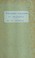Cover of: Research methodology in history