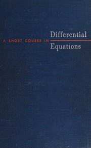 Cover of: A Short course in differential equations by Earl David Rainville, Earl David Rainville