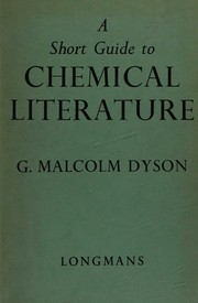 Cover of A short guide to chemical literature by G. Malcolm Dyson