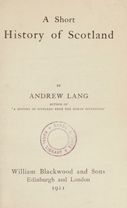 Cover of: A short history of Scotland