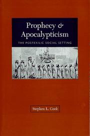 Cover of: Prophecy & apocalypticism by Stephen L. Cook