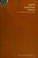 Cover of: Signal detection theory