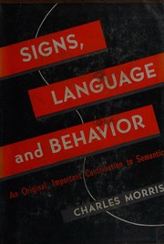 Cover of: Signs, language, and behavior