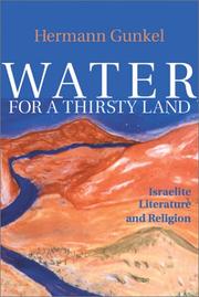 Cover of: Water for a Thirsty Land by Hermann Gunkel