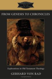 Cover of: From Genesis to Chronicles by Gerhard von Rad
