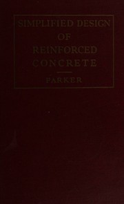 Cover of: Simplified Design of Reinforced Concrete by Harry Parker, Harry Parker