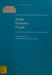 Cover of: Single homeless people