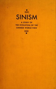 Front cover of Sinism by Herrlee Glessner Creel