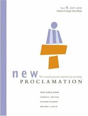 Cover of: New Proclamation: Year A, 2007-2008: Advent  Through Holy Week (New Proclamation: Interpreting the Lessons of the Church Year)