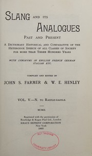 Slang and Its Analogues
