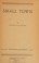 Cover of: Small town