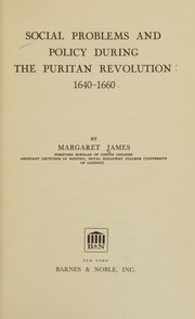 Cover of: Social Poblems and Policy During the Revolution
