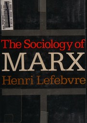 Cover of: The sociology of Marx