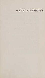 Cover of Solid-state electronics.
