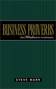 Cover of: Business Proverbs by Steve Marr