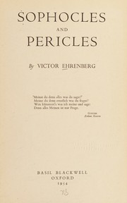Sophocles and Pericles by Victor Ehrenberg