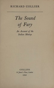 Cover of: The sound of fury: an account of the Indian mutiny.