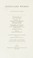 Cover of: Schillers Werke