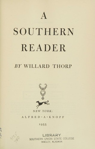 cover of A Southern Reader