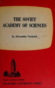 Cover of: The Soviet Academy of Sciences
