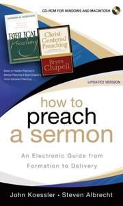 Cover of: How to Preach a Sermon: An Electronic Guide from Formation to Delivery