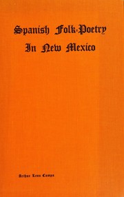 Cover of: Spanish Folk-Poetry in New Mexico by Arthur L. Campa, Arthur L. Campa