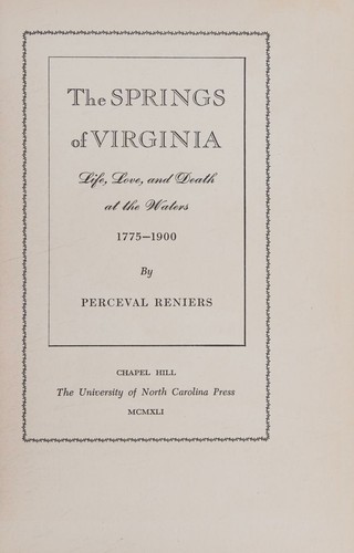 The springs of Virginia