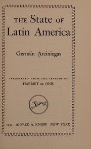 Cover of: The state of Latin America