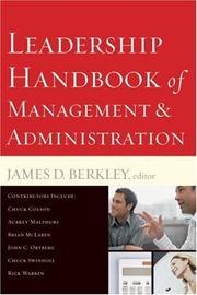 Cover of: Leadership Handbook of Management and Administration, rev. and exp. ed.