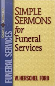 Cover of: Simple Sermons for Funeral Services (Simple Sermons)