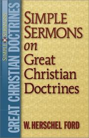 Cover of: Simple Sermons on Great Christian Doctrines (Simple Sermons)