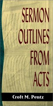 Cover of: Sermon Outlines from Acts (Sermon Outlines (Baker Book))