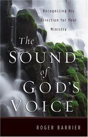 Cover of: The Sound of Gods Voice: Recognizing His Direction for Your Ministry