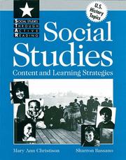 Cover of: Social Studies: Content and Learning Strategies