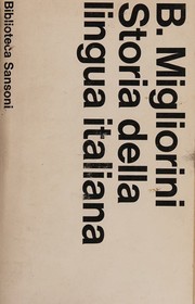 Cover of: Storia Della Lingua Italiana